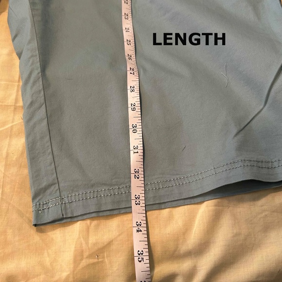 NEW PHOTOS! CAPRI, LIGHT TWILL, CAMEO BLUE, SIZE 28, COTTON/SPANDEX BLEND, FLY - Picture 10 of 16